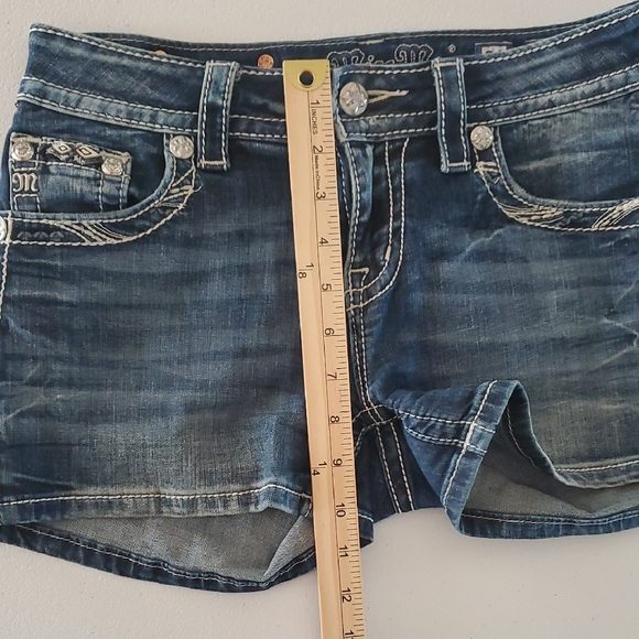 Miss Me Dark Blue Jean Shorts - Picture 10 of 11